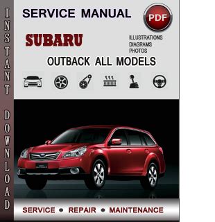 issuu subaru legacy and outback factory service man by Kindle Editon